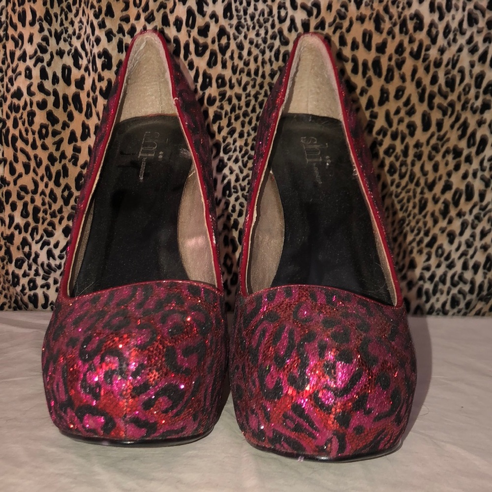 Shï - Cheetah sparkle pink/black print